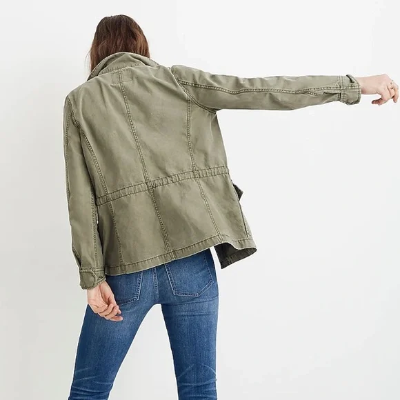 Madewell Passage Jacket in Army Green Sz S